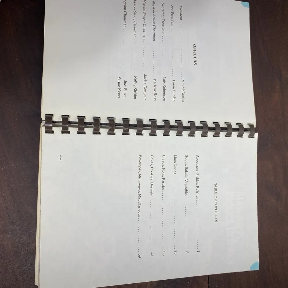 VTG Friendly Free Will Baptist Church Regional Cookbook 1982 Plastic Comb Bound